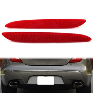 Pair Rear Bumper Trim Side Reflector for Jaguar XJ 2010-2017 2016 2015 2014 2013 - Bild 1 von 7