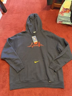 Nike NBA Golden State Warriors Sudadera Pullover Sudadera con Capucha Nuevo con Etiquetas XXL Vellón NBA Nuevo Foto 1 de 4