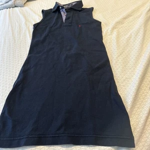 Polo By Ralph Lauren Navy Polokleid Damen Gr. M/L Ärmellos Baumwolle Rot Pony " - Bild 1 von 9