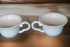 5er Set Barock Qualität Porzellan Kaffeetassen 7 Unzen Weiß American Atelier 5286  - Bild 1 von 13