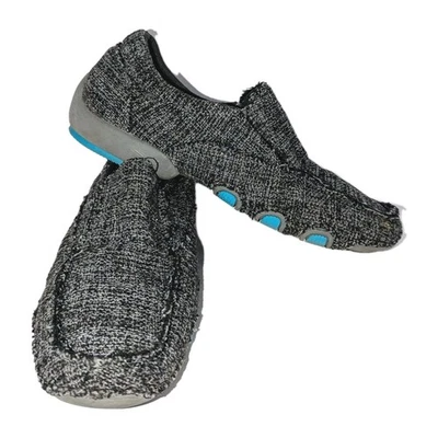 Roper Shoes Liza Slip On Tweed Driving Moc Loafer Knit Marled Shoe Wmn Sz 9 A+! - Image 1 of 4