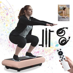 Vibration Plate Exercise Machine Whole Body Vibration Platform Machine with P... - Picture 1 of 7