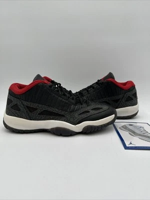 Air Jordan 11 Retro Low IE Negro Rojo Carbón 2003 Talla 8.5 Totalmente Nuevo 306008-061 Foto 1 de 4