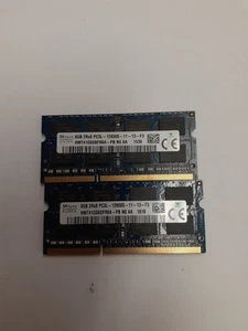 Hynix 8GB DDR3 1600 MHz PC3-12800 2Rx8 SODIMM Laptop Memory RAM HMT41GS6BFR8A-PB - Picture 1 of 4
