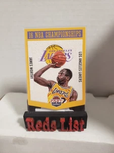 Banderas táctiles ganadoras del pasado y presente Panini 2012-13 #24 James Worthy Lakers Salón de la fama - Imagen 1 de 6