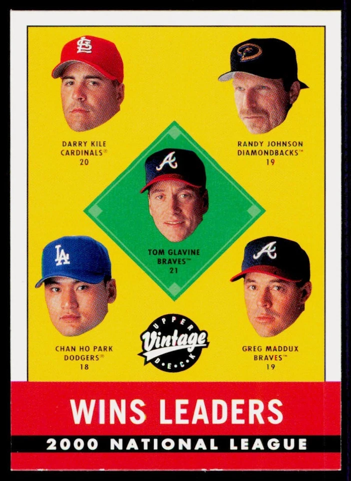 2001 Upper Deck Vintage #400 AL Wins Leaders - Image 1 of 2