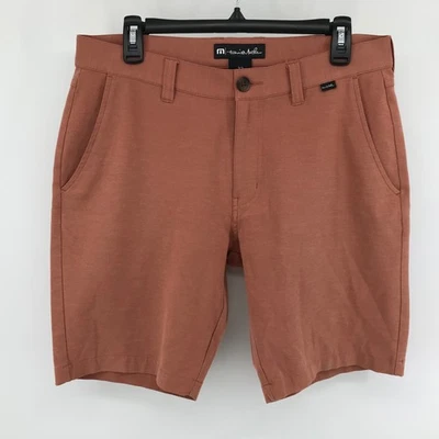 Pantalones Cortos Travis Mathew Beck Para Hombre 32 Naranja Elastizados Rendimiento Golf Ligeros Foto 1 de 4