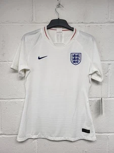 Nike England Football 2018 Short Sleeve White T-Shirt.Ladies Size M.BNWT. PAC - Picture 1 of 9
