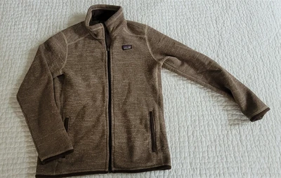 Patagonia Boys Girls Kids Better Sweater Full Zip Fleece Jacket Brown XL 14 - Image 1 of 3