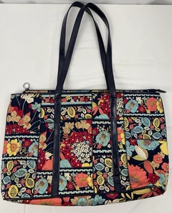Sac fourre-tout Vera Bradley Medley patchwork floral - poignées simili cuir à la retraite - Photo 1/18