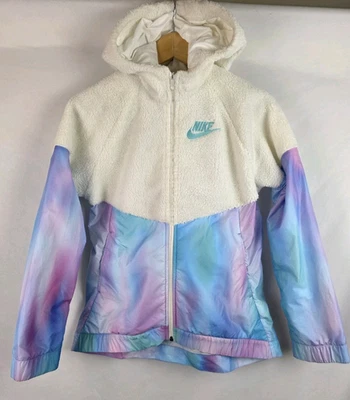 Nike Girl's Jacket Child's Size XL Unicorn Windrunner Hooded Sherpa Coat - Image 1 of 4