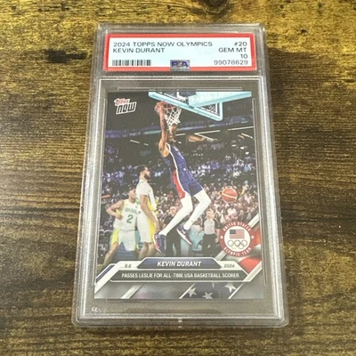 2024 Topps Now Olympics Kevin Durant #20 PSA 10 - Image 1 of 2