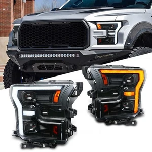 LED DRL Headlights For FORD F150 XL XLT SSV 2015-2017 Head Front Lamp Assembly - Bild 1 von 10