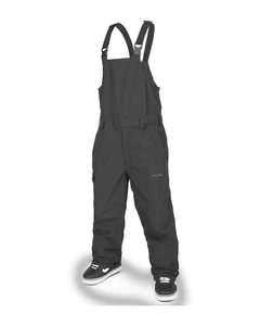 Pantalones de nieve Volcom V.CO Sparta con tirantes para hombre, negros, pequeños - Imagen 1 de 10