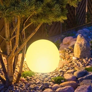 8-in Solar Globe Light Outdoor Waterproof Solar Ball Light for Garden, Dimmab... - Picture 1 of 9