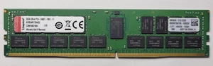 Kingston 32GB pc4-19200r 2Rx4 ECC Reg DIMM 288 KVR24R17D4/32ma ddr4-2400mhz USA - Bild 1 von 4
