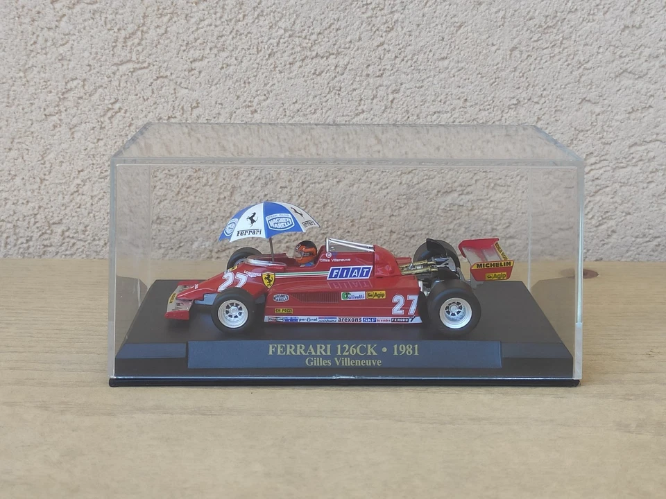 Ferrari 126CK - 1981 Gilles Villeneuve Modellino Formula 1 Die Cast Altaya 1/43 - Immagine 1 di 4