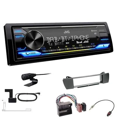 JVC KD-X472DBT Media Autoradio Bluetooth DAB+ für BMW Z4 2003-2008 anthrazit - Bild 1 von 4