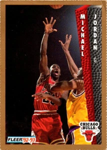 1992-93 Fleer Sheets Inside Stuff Michael Jordan #32, perforadas, Chicago Bulls - Imagen 1 de 2