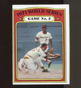 1972 Topps Baseball #224 World Series Game 2 Card - EXMT #4872 - Picture 1 of 1
