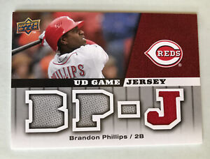 2009 UD Game Jersey   BRANDON PHILLIPS    jersey relic  See description