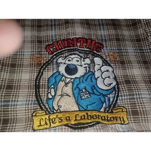 Cubitus Life's a Laboratory Boys Cargo Shorts Medium (SZ 8) Brown Plaid - Picture 1 of 5