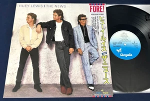 HUEY LEWIS AND THE NEWS Fore JAPAN 1986 1st Press Obi Insert Audiophile Vinyl NM - Picture 1 of 12
