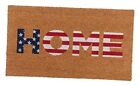 American Flag Patriotic Coir Doormat with Heavy-Duty, Weather Resistant, Non 