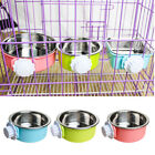 Hang-on Bowl Metal for Pet Dog Cat Crate Cage Foods Water Bowl Stainless Steel