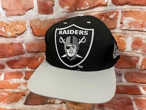 De colección Raiders Big Sheild Snapback Años 90 Sombrero Spellout Los Angeles Oakland Gorra - Imagen 1 de 7