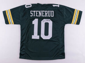 Jan Stenerud Signed Packers Jersey (PSA COA) Green Bay Kicker (1980–1983) H O F