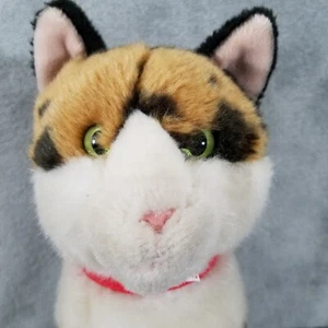 2015 FAO Schwarz Peluche Toys R Us Calico Cat ojos verdes gatito juguete de peluche 11" - Imagen 1 de 11