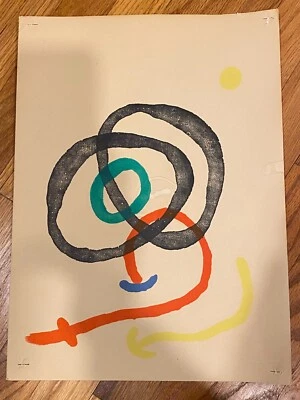 Joan Miro lithograph Abstract 1967 catalog ( Derriere Le Miroir # 167 ) - image 1 of 4