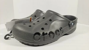 New Crocs Baya Men's Size 10/ Women's Size 12 Gray Comfort Clogs - Picture 1 of 6