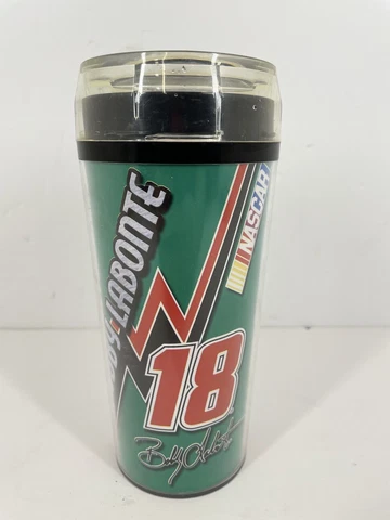 Vintage Bobby Labonte Nascar Travel Mug Cup  #18 GUC Cover