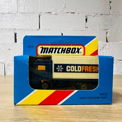 Volvo Container Delivery Truck Cold Fresh Blue White MB148 Unpunched New in Box - Image 1 of 4