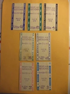 PENN NATIONAL RACE TRACK VINTAGE 1978 WAGER TICKETS $50 WIN + DAILY DOUBLE + - Picture 1 of 4