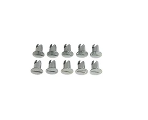 7/16" Steel Dzus Button Slotted Standard Head Quarter Turn Fasteners .500 10 pcs - Bild 1 von 4