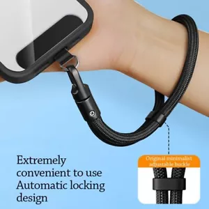 Adjustable Lanyard Woven Hanging Wrist Straps Hanging Rope Mobile Phone - Picture 1 of 19