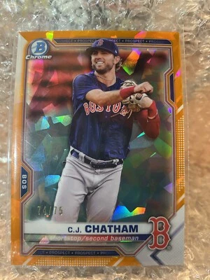 2021 Bowman Chrome Sapphire C.J. Chatham 74/75 - Image 1 of 2
