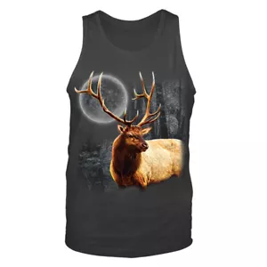Camiseta sin mangas gráfica de animales salvajes naturaleza al aire libre de alces - Imagen 1 de 6