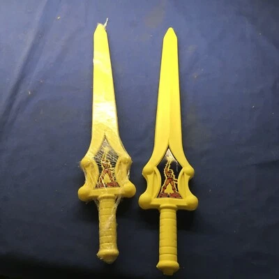1 Sword 1983 He-man SWORD MASTERS UNIVERSE MOTU Child Play Yellow NOS Heman - Image 1 of 4