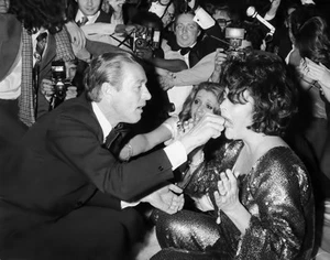 Halston & Elizabeth Taylor Studio 54 Print 11 x 14 - Picture 1 of 3