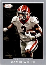 2022 Sage Artistry Silver #119 Zamir White - Las Vegas Raiders
