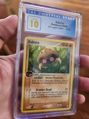 (POP 5) CGC 10 PRISTINE Kabuto 36/92 EX Legend Maker Pokemon Card  - Image 1 of 4