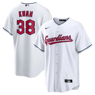 Nike® Youth MEDIUM Cleveland Guardians™ Steven Kwan Home Player Jersey - Image 1 of 4