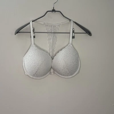Sujetador push up para mujer Xhilaration 36D blanco encaje espalda deportiva cierre frontal #56 Foto 1 de 4