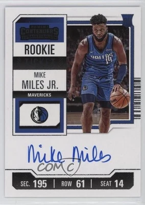 2023-24 Panini Contenders Rookie Ticket Mike Miles Jr #114 Rookie Auto RC - Image 1 of 2