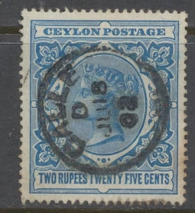Ceylon Stamps 1899 2r25c dull blue SG 264 used CV £65 - Picture 1 of 2