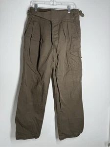 Pantalón Gurkha Banana Republic Mezcla Lino Frontal Plisado Talla 10S Ver Descripción - Imagen 1 de 16